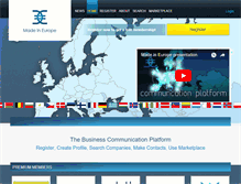Tablet Screenshot of madeineurope.net